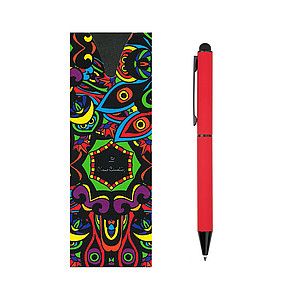 PIERRE CARDIN CELEBRATION Kovové kuličkové pero se stylusem, červená