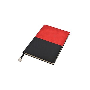 PIERRE CARDIN REPORTER Poznámkový blok A5, tečkované listy, červená/černá