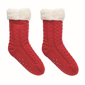 Pletené ponožky 40-43, červené