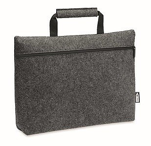 Plstěná taška na notebook z RPET, tmavě šedá
