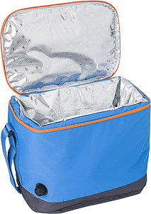 Polyesterová chladicí taška s hliníkovou folií. Kapacita tašky je 12 l. Světlá královská modrá.