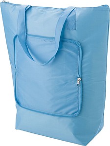Polyesterová skládací chladicí taška, světle modrá