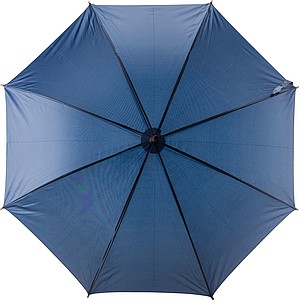 Polyesterový automatický deštník s osmi panely, modrý