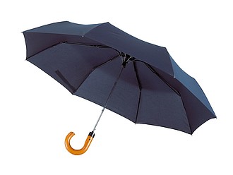 REUS Skládací automatický deštník, modrý - reklamní deštníky