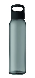 RIPUANA Skleněná láhev s plastovým uzávěrem, 470ml, černá