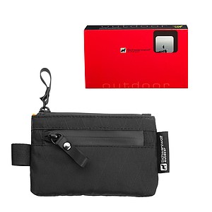 SCHWARZWOLF ATBARA Malé cestovní pouzdro na drobnosti, černá - peněženka s vlastním potiskem