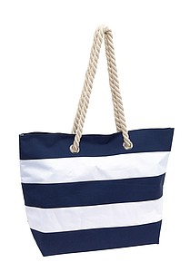 SEANA Plážová taška, pruhovaná bílo modrá