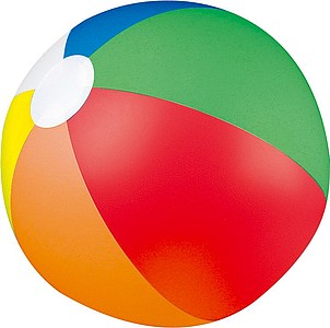 Šestibarevný nafukovací plážový míč - reklamní předměty