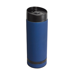 SETH Nerezový termohrnek 380ml s plastovým víčkem, tm.modrý