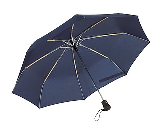Skládací automatický deštník, námořní modrá - reklamní deštníky