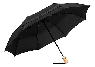 Skládací deštník, automatický, větruodolný, pr. 97cm, černá