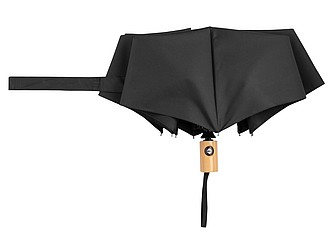 Skládací deštník, automatický, větruodolný, pr. 97cm, černá