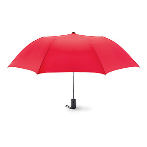 Skládací deštník, hliníková konstrukce, červený