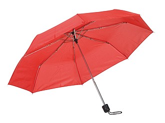 Skládací kapesní deštník, červený
