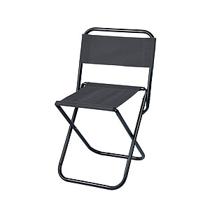 Skládací kempingová židlička, černá