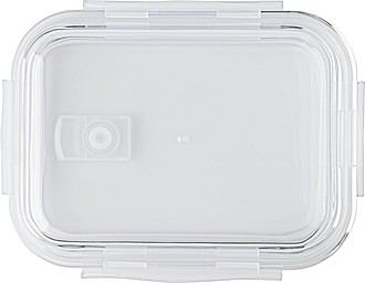 Skleněná obědová krabička, objem 1l, transparentní