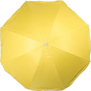 Slunečník z polyesteru, žlutý - reklamní slunečníky
