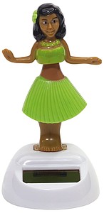 Solární hula hula tanečnice se zelenou sukní - reklamní předměty