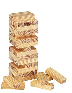 TAND Dřevěná hra "věž" v dárkovém balení - ekologické reklamní předměty