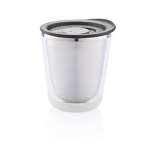 Termohrnek na espresso 227 ml, černé víčko - termohrnek s vlastním potiskem