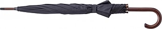 TERUEL Klasický automatický deštník z recyklovaného materiálu, černý