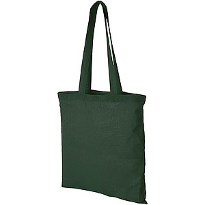 TOMAN Nákupní taška s dlouhými uchy, tmavě zelená