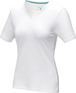 Tričko ELEVATE KAWARTHA LADIES V-NECK bílá XS - dámská trička s vlastním potiskem