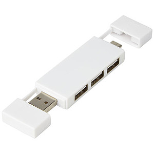USB rozbočovač, bílý - reklamní předměty