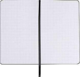 Zápisník A5 s plstěným povrchem, 160 čtverečkovaných stran
