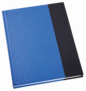 Zápisník A6, 160 stran, linkovaný, černo modrý
